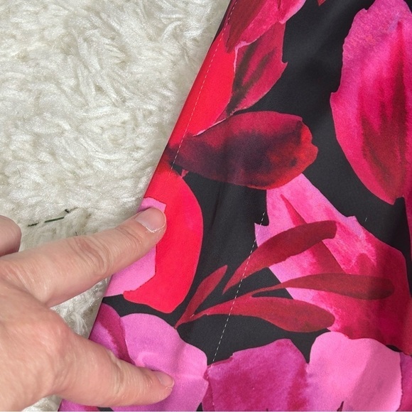 NBD Levigne Mini Wrap Style Dress in Dark Floral - Picture 7 of 16